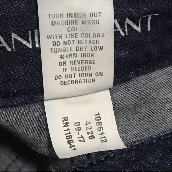 Lane Bryant Skinny Distressed Frayed Hem Jeans Size 14 Regular - Picture 4 of 8